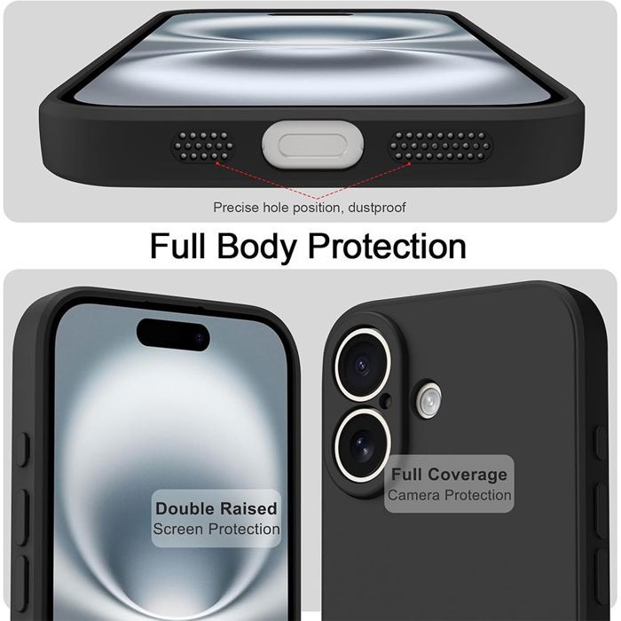 Coque de Protection - BOOLING - iPhone Air - Silicone Souple Anti-Rayures Antichoc - Noir