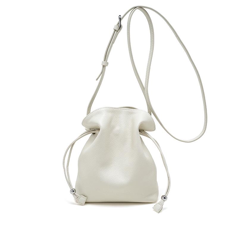 

Women s Genuine Leather 2026 Cloud Phone Crossbody Bag with Drawstring - Versatile Fashion Shoulder Bag 16cm x 4cm x 20cm