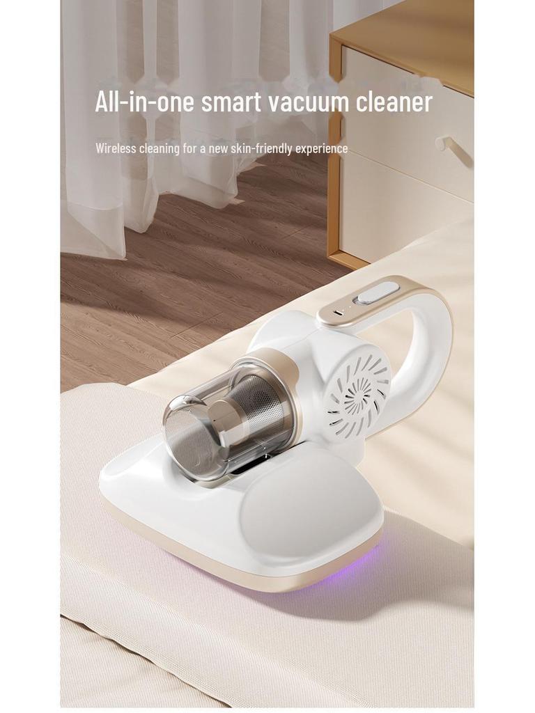 3-in-1 Wireless Handheld Mite Removal Vacuum with UV Sterilization for Bed, Car, and Home