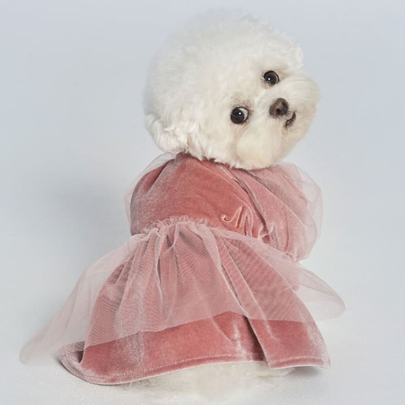 MIMINKO Velvet Puff Shag Dress [DW3WO1580]