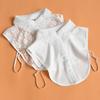Lace Fake Collar Women Lapel Button Down Detachable White Lapel Half Shirt False Collars Girls Removable Decor Nep Kraagie
