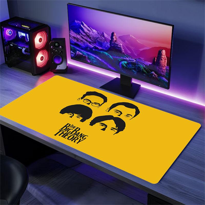 The Big Bang Theory Mouse Pad, Large Gaming Desk Mat, Non-slip XXL Mousepad for Laptop & Tablet, Mini PC Playmat with Stitched Edges
