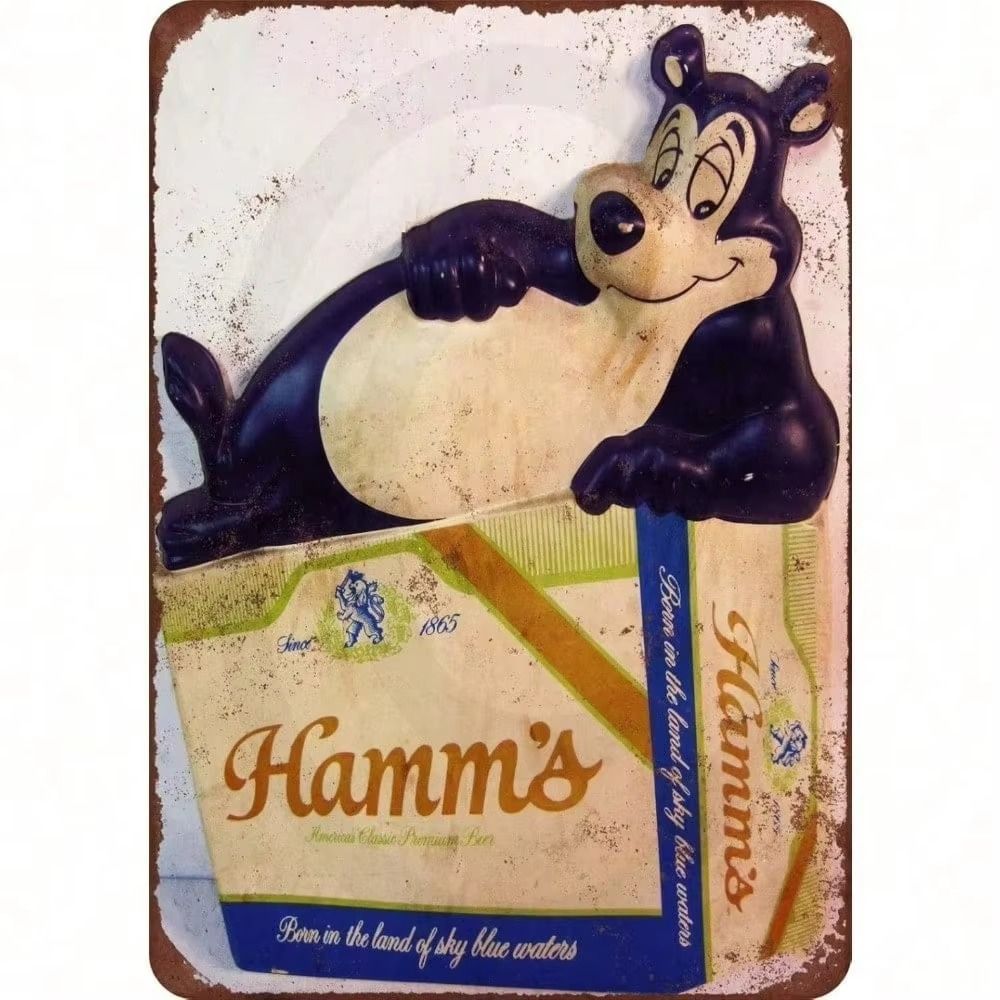 Tin Sign Retro Easter Rabbit Floral Wall Art Home Holiday Decor Metal Poster