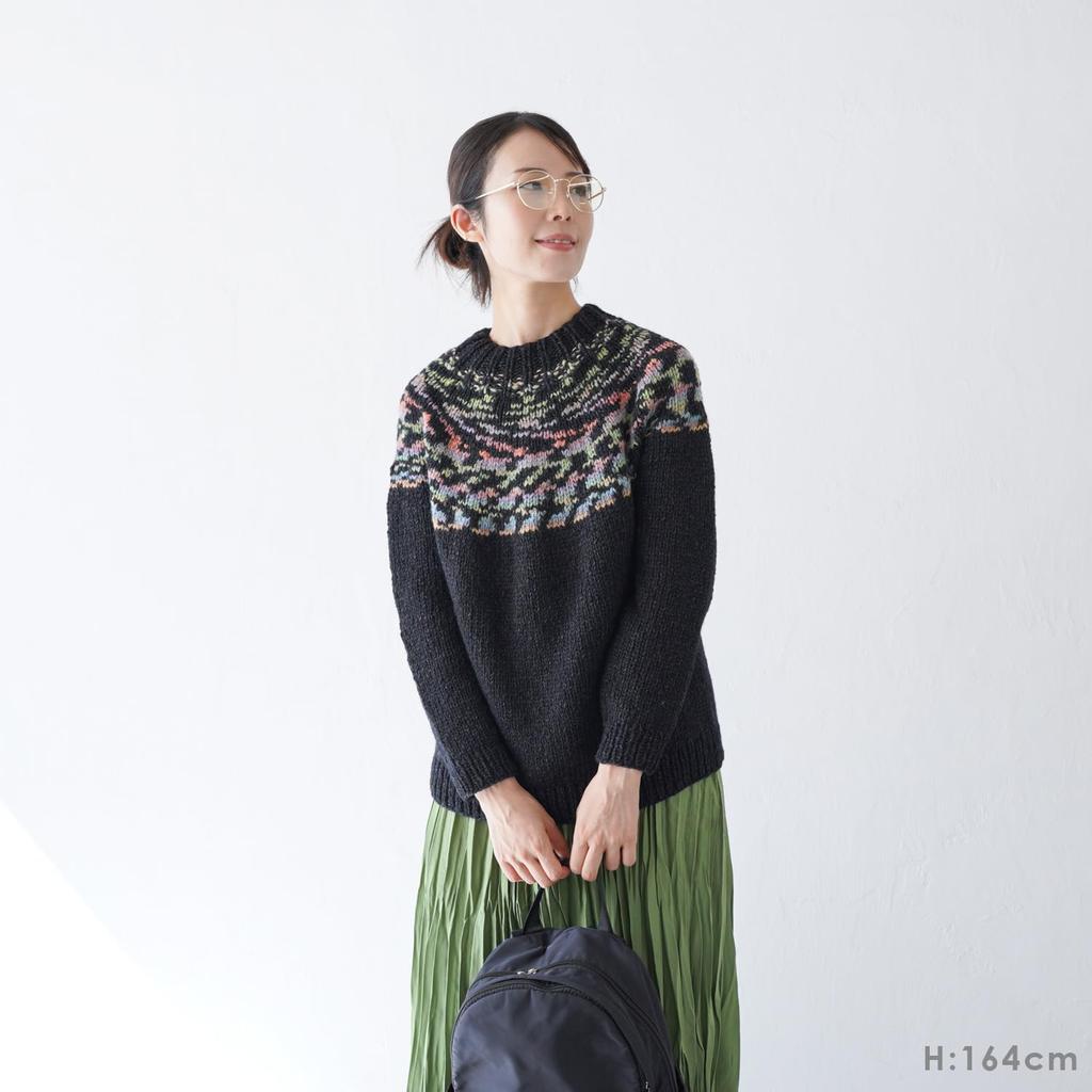 Kit Tricot Laine Brute Pull Tout le Monde (10. Noir)