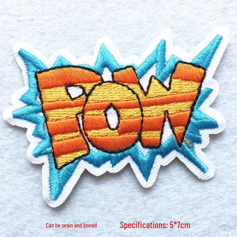 Cartoon Embroidery Patch Set for Clothing: Jeans, Down Jackets, and Repair