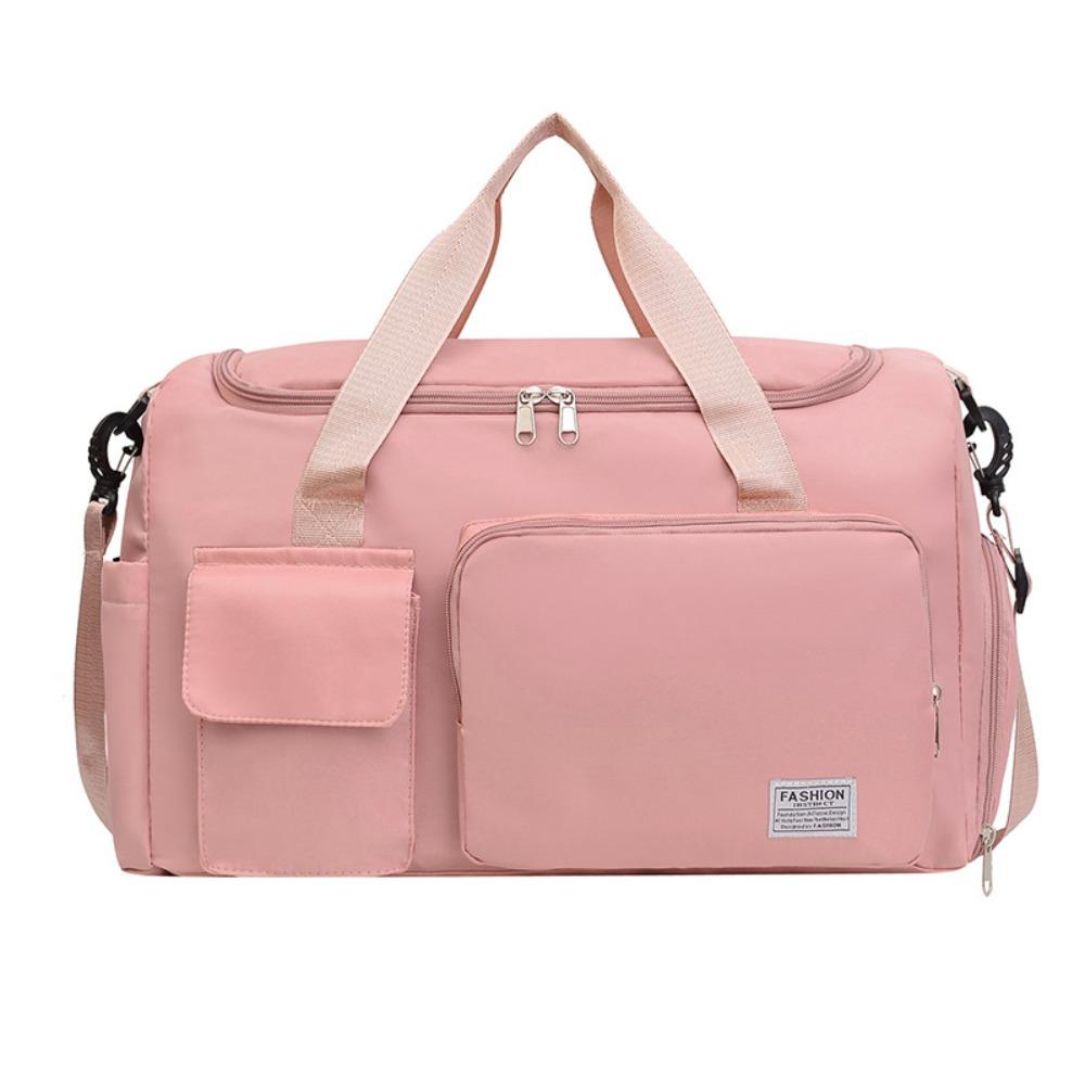 Sturdy Travel Luggage Bag Foldable Large Capacity Handbag Shoulder Bag Nylon Duffle Bag  Girl