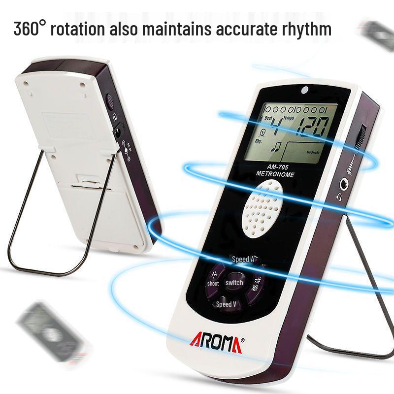 AROMA Anoma AM705 Multi-Instrument Metronome: Piano, Guitar, Drum, Guzheng, Violin