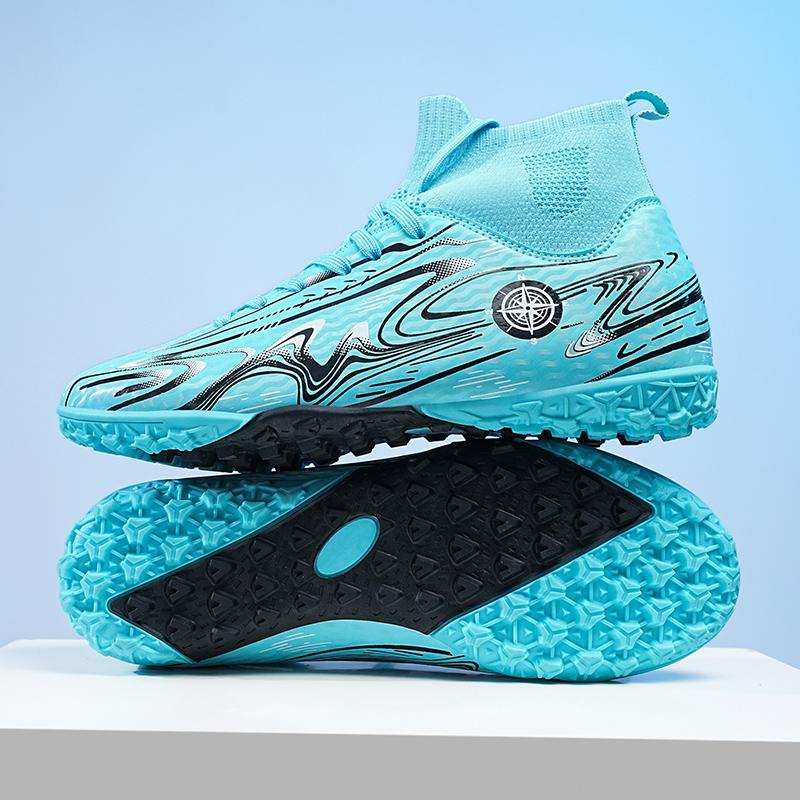 2024 Herren Fußballschuhe Große Größe Ultraleichte Fußballschuhe Jungen Sneakers Rutschfeste AG/TF Fußballschuhe Stiefeletten Unisex