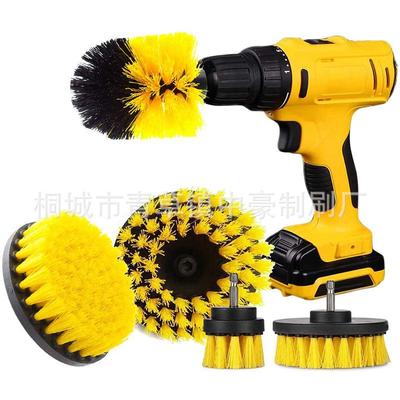 Electric Drill Brush Cleaning Set – 5-Piece Round Brush Kit for Home and Car