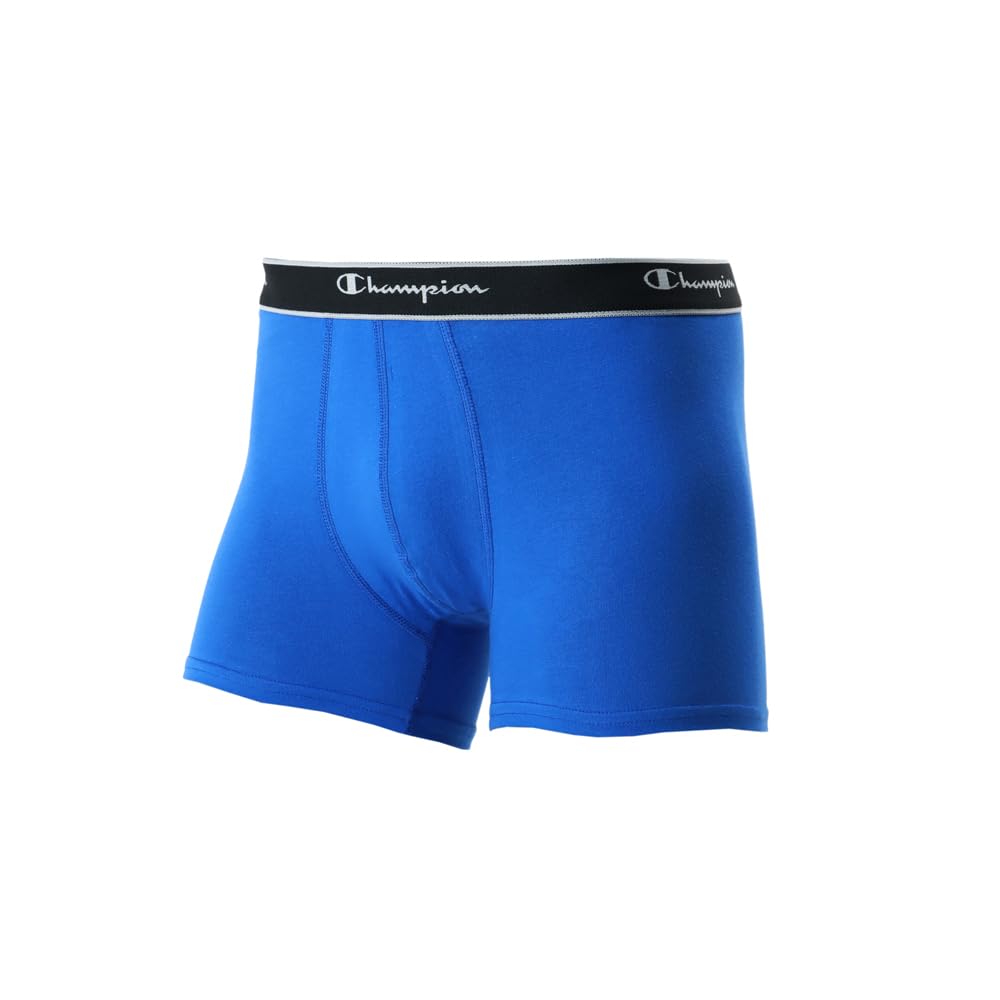 Champion Boxer Briefs and Assorted Sizes Size LL Men's (3-Pack), Antibacterial, Deodorizing, Clean, (CM6ES701J),