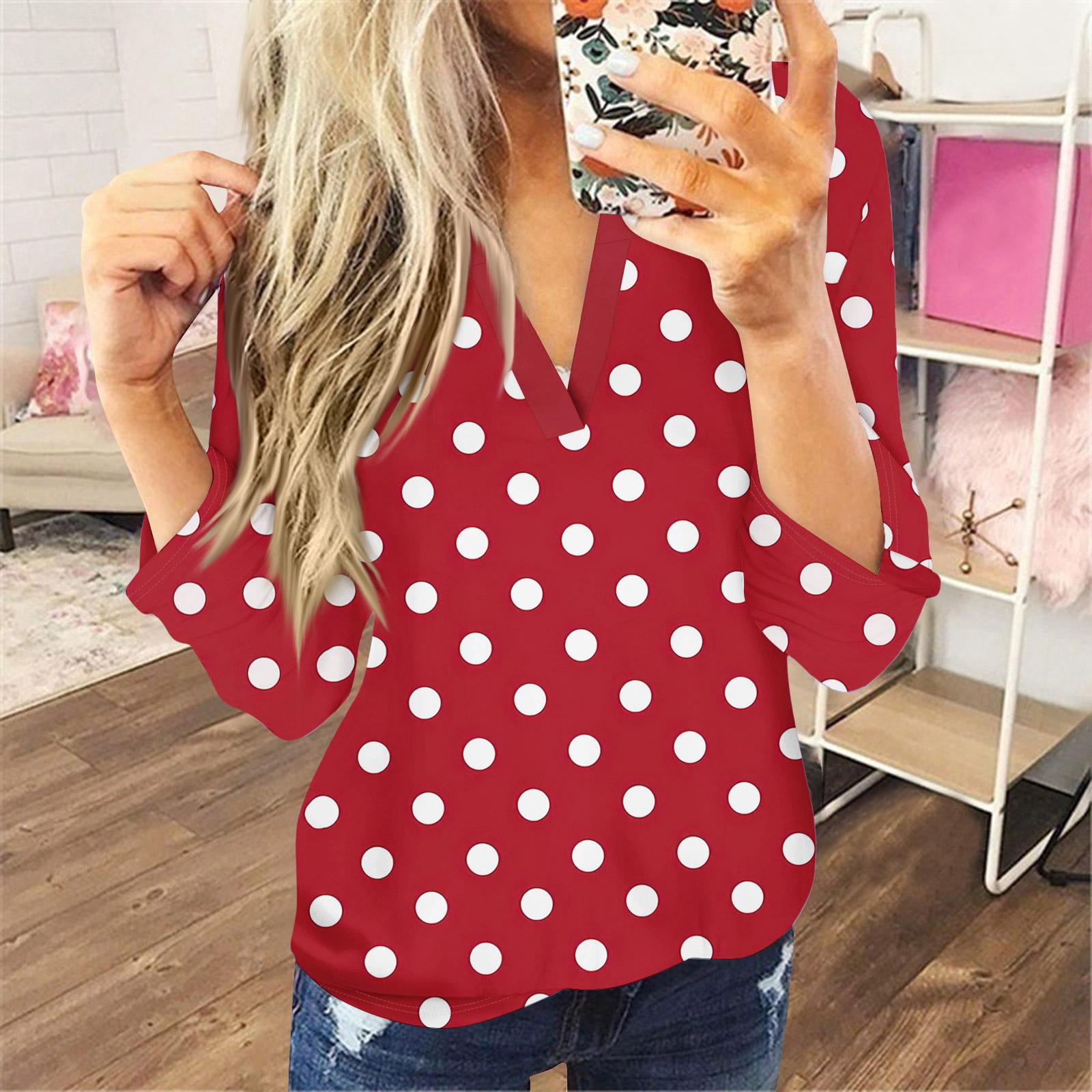 

Женская футболка с принтом пуговиц, с длинным рукавом, для повседневной носки и выходных, модная, базовая, с V-образным вырезом, базовый топ, пуловер XXL