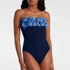 Damen-Farblich abgestimmtes florales Einteiler-Badeanzug-Set, Sexy Sommer-Strand-Badebekleidung, Eleganter Urlaubs-Badeanzug
