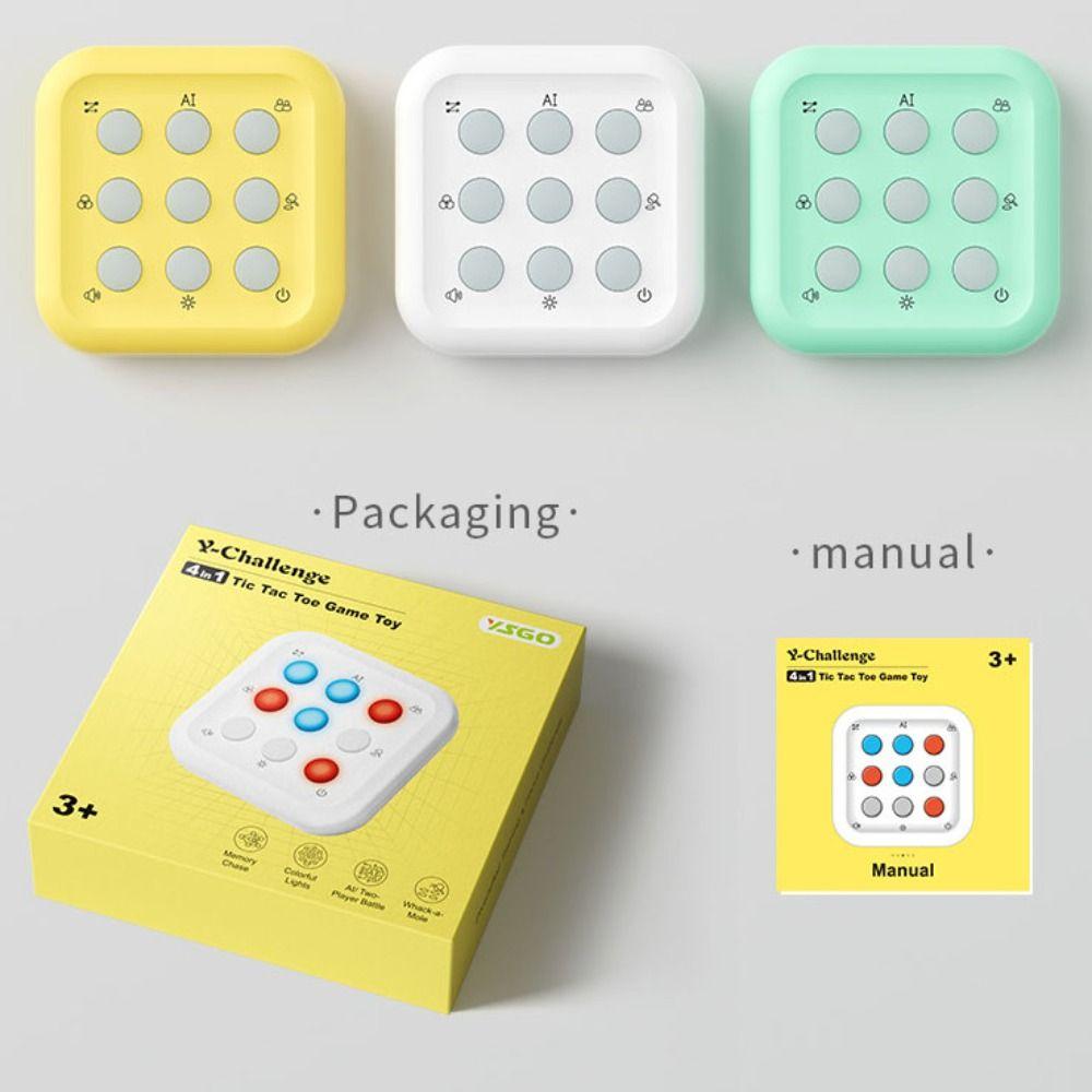 Educational Tic-Tac-Toe Handheld Game Montessori Electronic Chess Set  Children