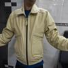 Jachetă de piele pentru bărbați Off WHITE Noora | Geacă de piele albă biker realizată manual | Geaca din piele tinuta stil BAGGY | Geaca din piele BOMBER din anii '90