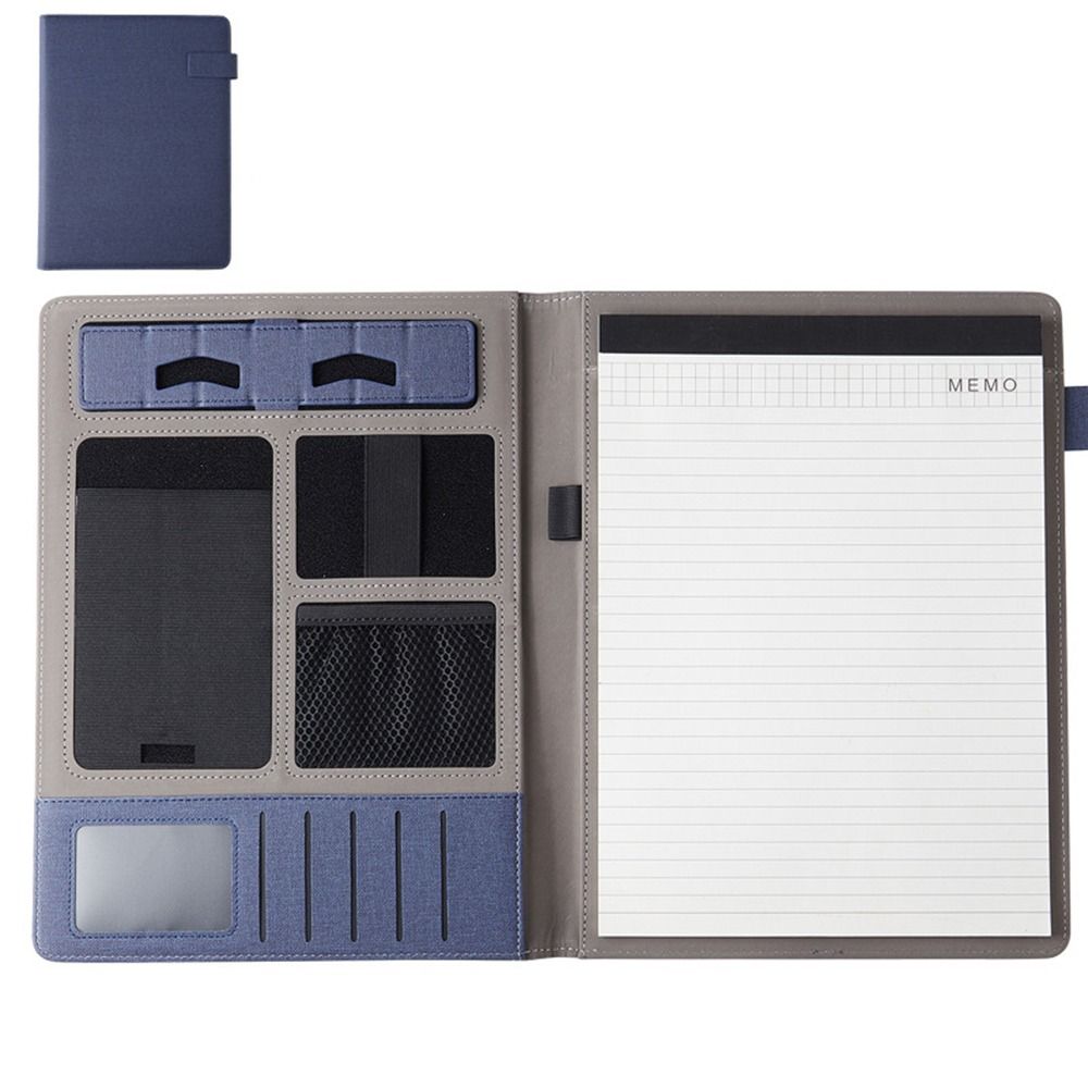 

Блокнот для переговоров A4 Папка для конференции Блокнот для заметок Планшет-менеджер Канцелярские товары синий
