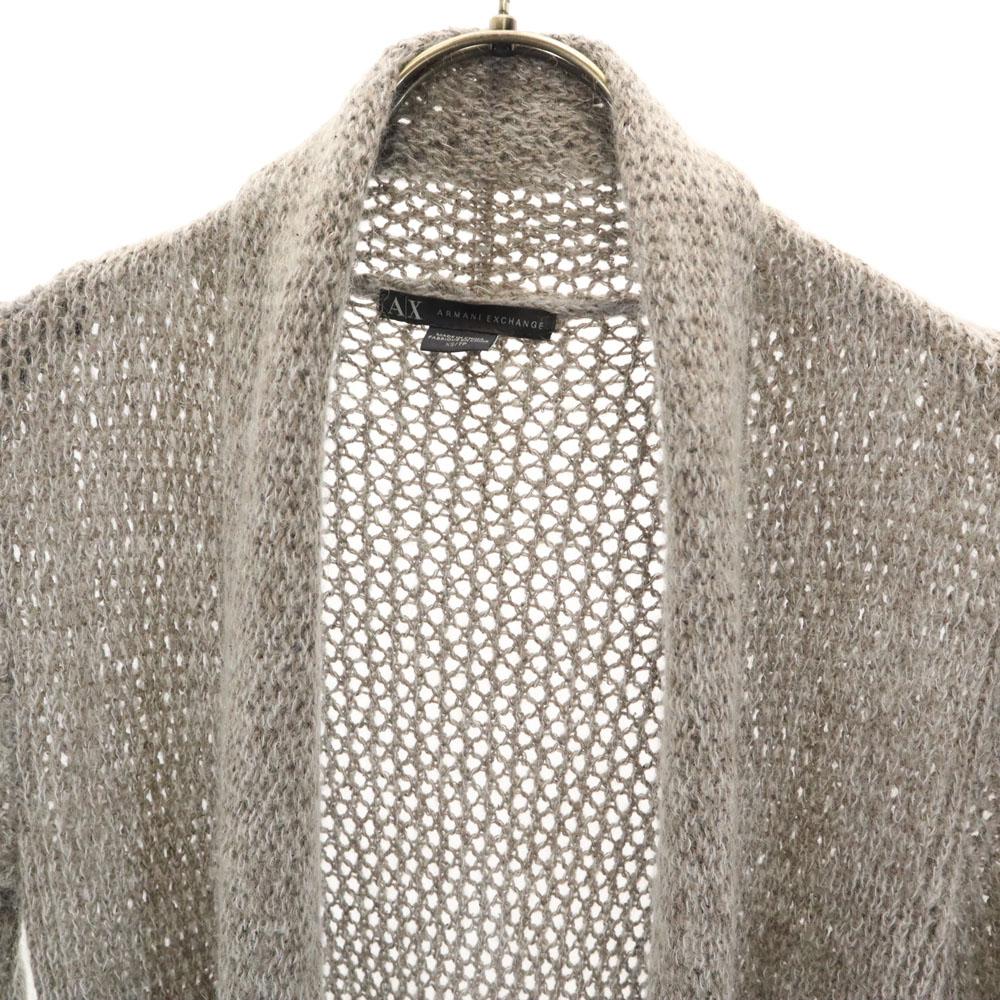 ARMANI EXCHANGE Mohair Blend Long sleeve knit cardigan XS gray Women Used