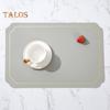 Rectangle Faux Leather Placemat Modern Waterproof Heat-Resistant Non-slip Heat Insulation Dishwasher Safe Dining Table Protection Decoration