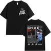 Myke Towers T-Shirt Vintage Washed Cotton Graphic Tee Unisex Oversized Crew Neck Short Sleeve Latin Trap Streetwear Top Merch Gift