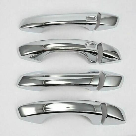 Chrome Door Handle Cover Smart Keyhole for Volkswagen Atlas 2018-2024