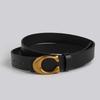 High-end Women's Belt Women's C Buckle Versatile Fashion Commuter PU Imitation Leather Belt Women's Belt