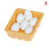 New 1:12 Dollhouse Simulation Egg Tray Egg Box With Eggs Dollhouse Kitchen Food Decoration Miniature Life Scene Accessories