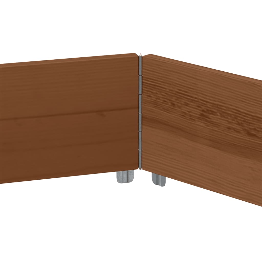 Vidaxl Raised Planter, Hexagonal, Brown, 160X160 Cm, Pine