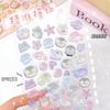 Kawaii 3D Relief Cartoon Droplet Decorative Stickers Fun Collage DIY Handmade Aesthetic Stationery Stickers