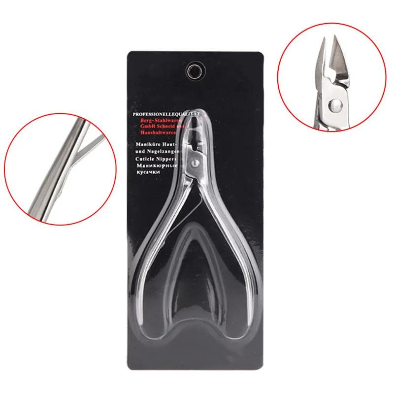 YIKOOLIN Cuticle Plier Dead Skin Scissors Nail Stainless Steel Dead Skin Scissors Beauty Nail Clippers Trimmers Manicure Tools