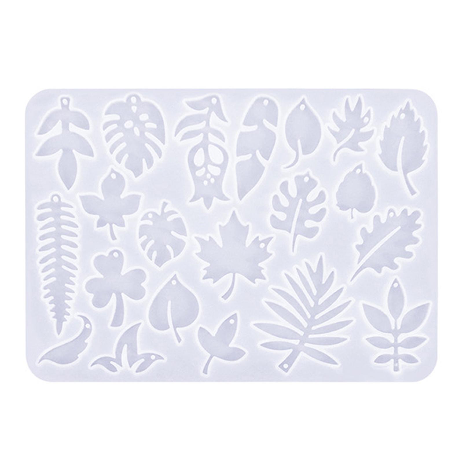 

Серьги из эпоксидной смолы, привлекающие внимание серьги в форме листа, индивидуальные силиконовые формы для подвесок для ушей для любителей рукоделия 1