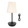 LED Desk Lamp Rechargeable Modern Nordic Style Table Light for Bedroom Bar Cafe Restaurant Black