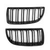 Car Grille Grill Front Kidney Gloss Black Double Slat Hood Grille For BMW E90 E91 Pre-Facelift 2005 2006 2007 2008 Racing Grills