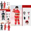 Kid's Fireman Uniform Costume Set For Kindergarten Role Play