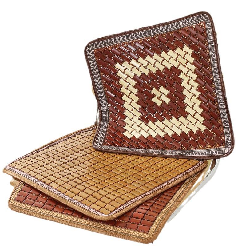 Mahjong Tile Bamboo Summer Cool Seat Cushion for Office, Car, and Home