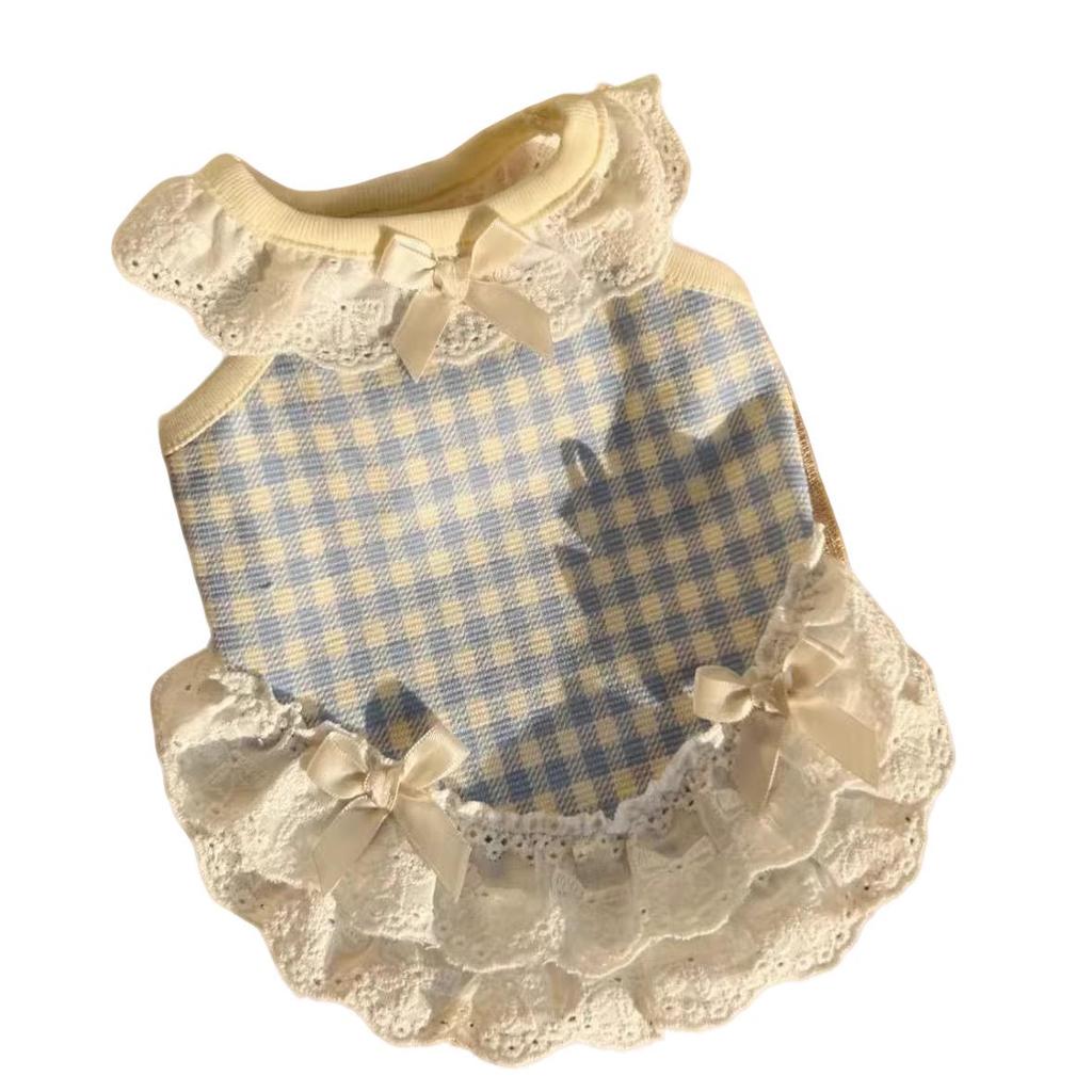 Pet Summer Bow Lace Vest for Small Dogs & Cats