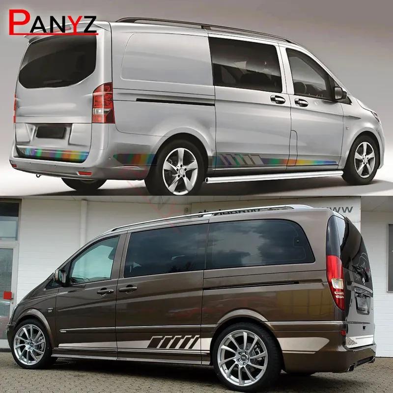 3Pcs Car Stickers For Mercedes Benz Vito V Class Viano W638 W639 W447 Marco Polo EQV Camper Van Vinyl Decals Tuning Accessories