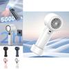 Small Usb Handheld Fan Adjustable Wind Speed High Power Long-lasting Battery Rechargeable Fan