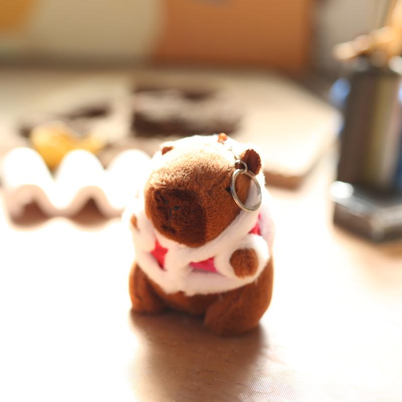 Plush Capybara Keychain With Soft Short Plush For Kids And Collectors
