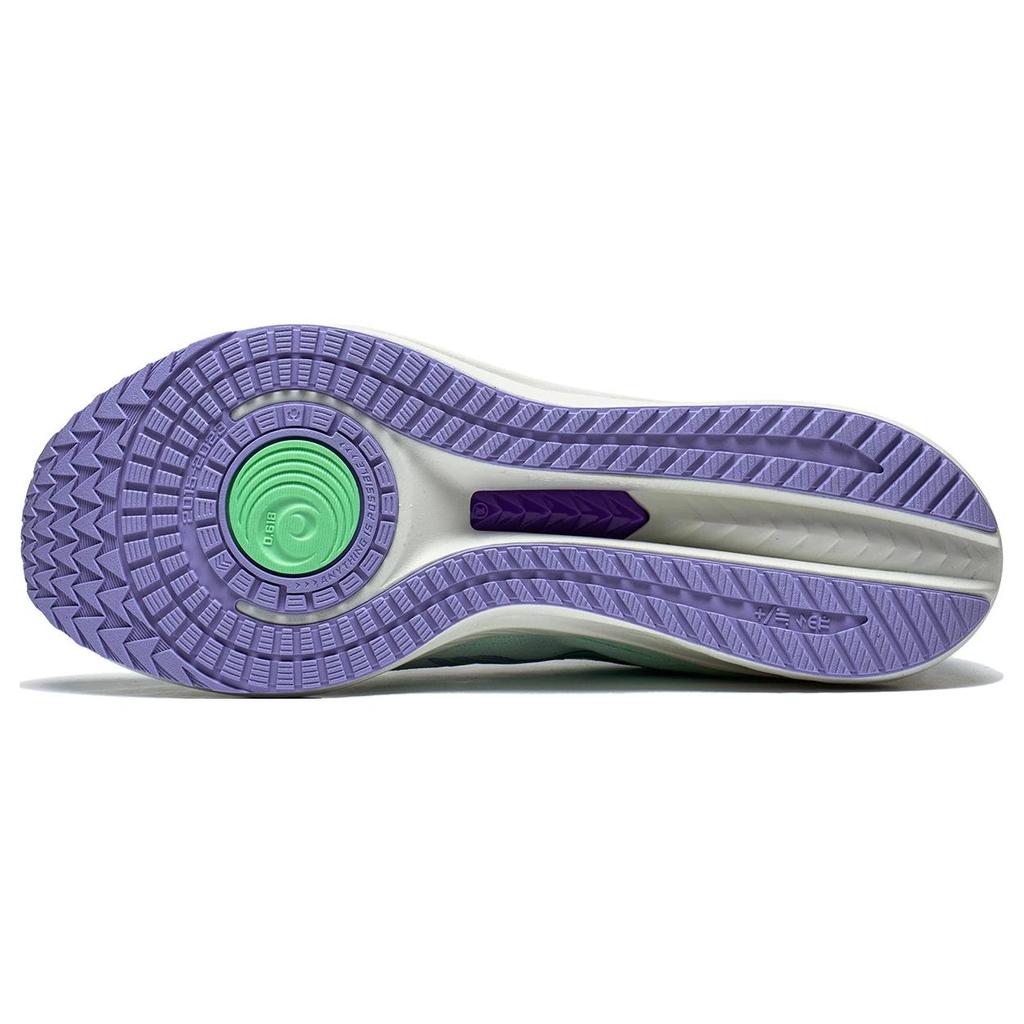 New LiNing Red Hare 6 Anti Slip Wear Resistant Low Top Sprint Running Shoes Women's White Green Purple ARMT016-13