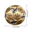 Ronaldo's Golden Ronaldo Celebration Soccer Ball Size 5 Football Machine Sewn Indoor/Outdoor Universal Football Ideal for Soccer Enthusiasts