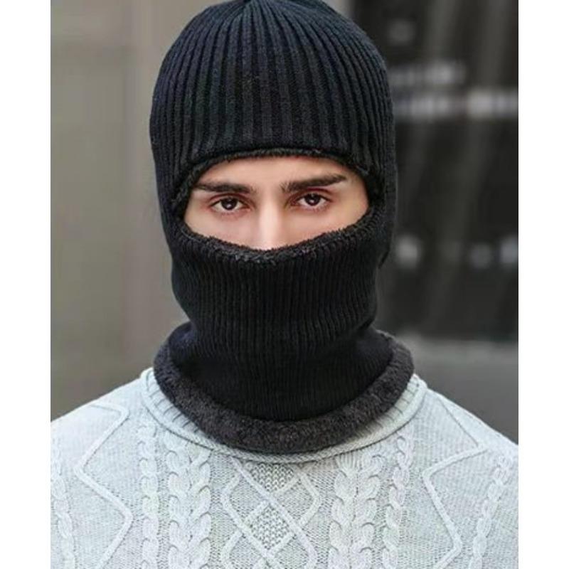 Dome Without Eaves Terry Winter Warm General Neck Thick Flat-eaved Knit Hat Cycling Warm Hat Wholesale