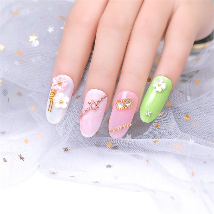 Nail Art Electroplated Steel Caviar Beads: Gold, Silver, Rose Gold, Gunmetal, Black