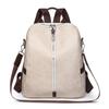 New Women Backpack Anti-Theft Fashion Casual Shoulder Soft Leather Travel Bag Vintage Versatile Solid Color 2-in-1 Backpack