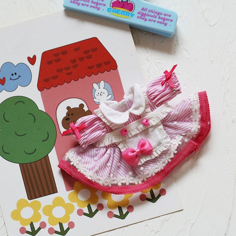 Cute Doll Lovely Clothes Lolita Plush Dolls Clothes Fashion Dresses Skirt  For 10cm Cotton Doll