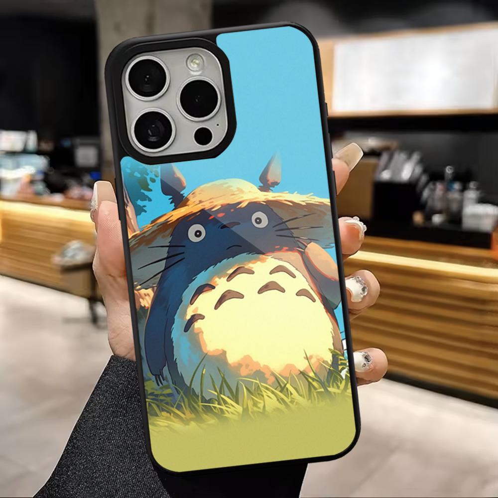 Anime T-Totoro-ES Cute Phone Case For iPhone 16,15,14,13,12,11,Pro,Max,Plus,Mini,Magsafe,Magnetic Wireless Charging Case