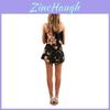 Piece Womens 2 Holiday Mini Playsuits Ladies Beach Summer Floral Shorts Print