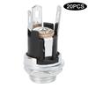 20Pcs DC Power Supply Female Jack Socket W 5.5x2.1MM Thread Nut Panel Mount Connector DC025M