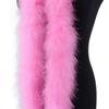 DIY 50Gram Pink Fluffy Turkey Marabou Feathers Boa for Wedding Carnival Dress Costumes Decoration Scarf Shawl Boas Sewing Crafts 2M