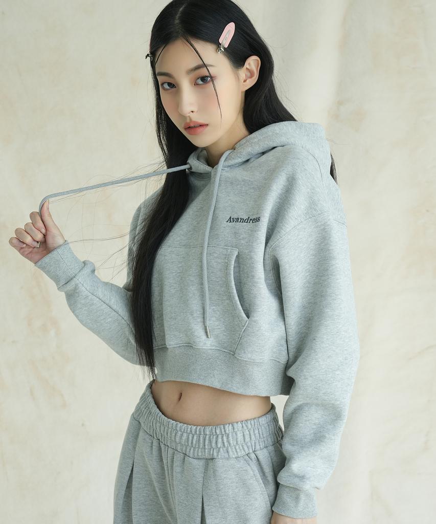 G.G. Crop Hoodie - 4Col