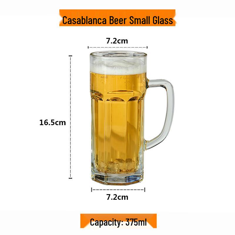 

Glass Beer Mug with Handle