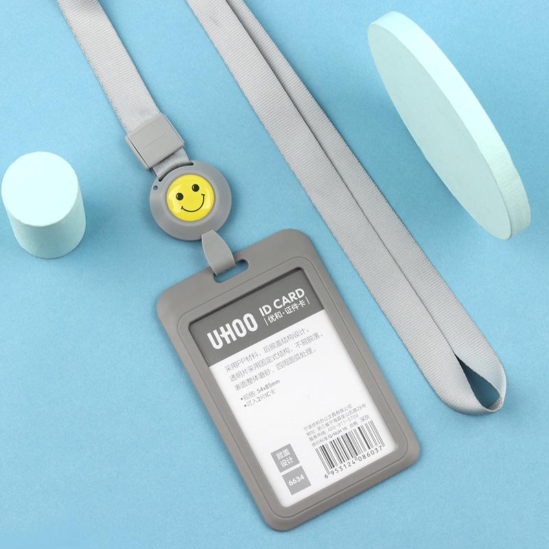 Adjustable ID Badge Lanyard for Employees, Students, Work, and School Cards - Customizable Holder